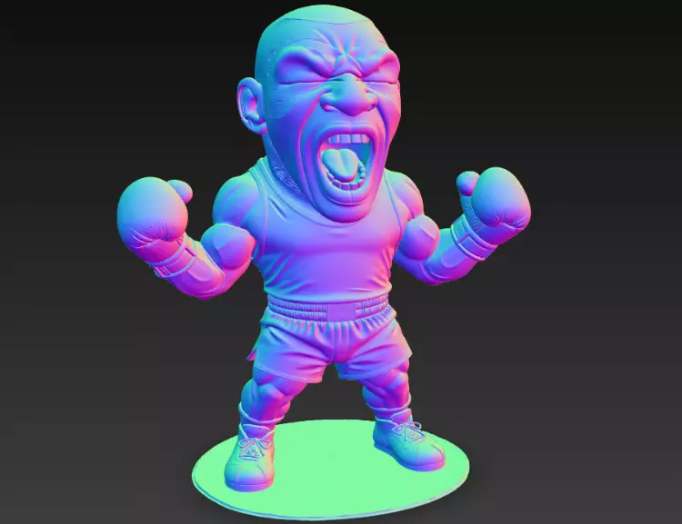 funny mike tyson 3D print model_2
