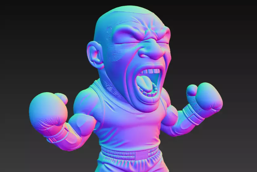 funny mike tyson 3D print model_0