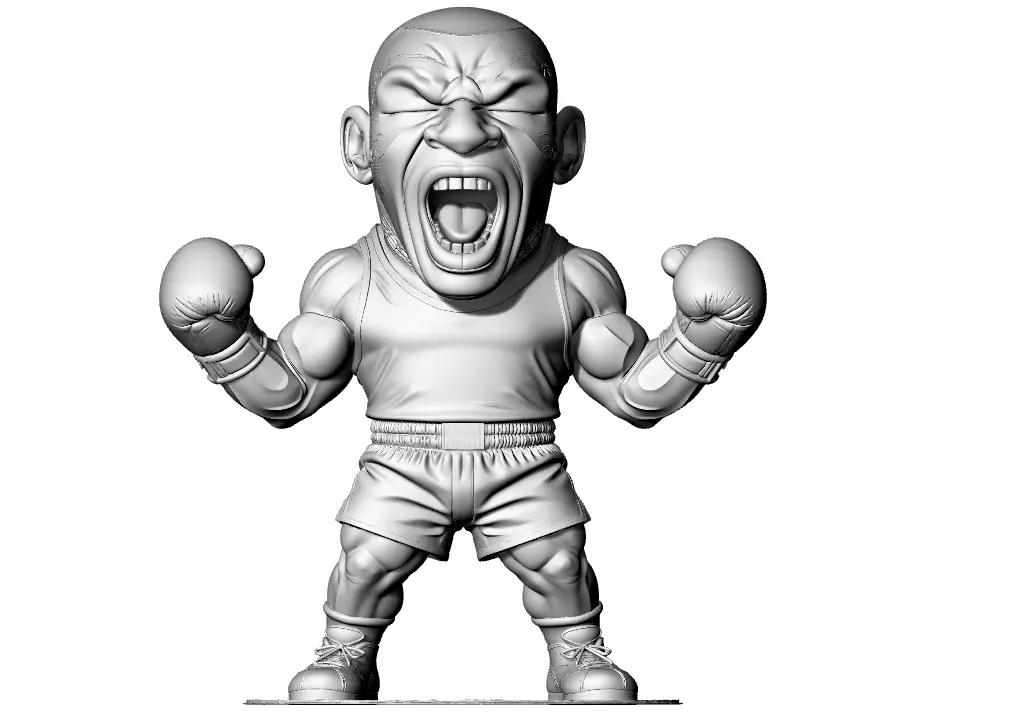 funny mike tyson 3D print model_3