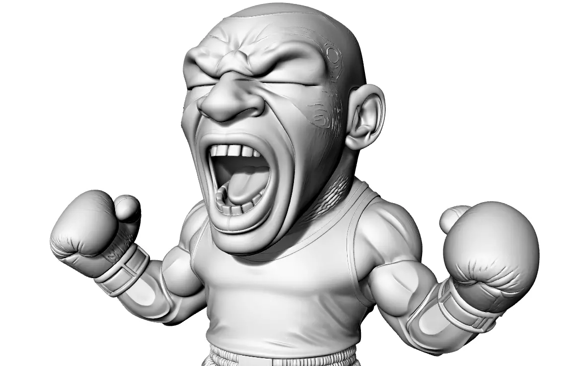 funny mike tyson 3D print model_6