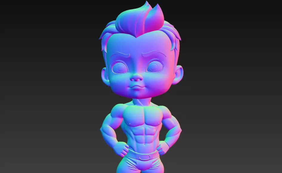 strong mini boy milan 3D print model