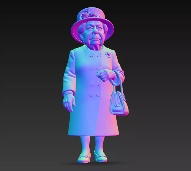 queen isabel London 3D print model