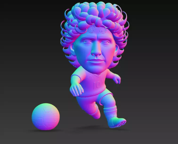 Diego Armando Maradona 3D print model