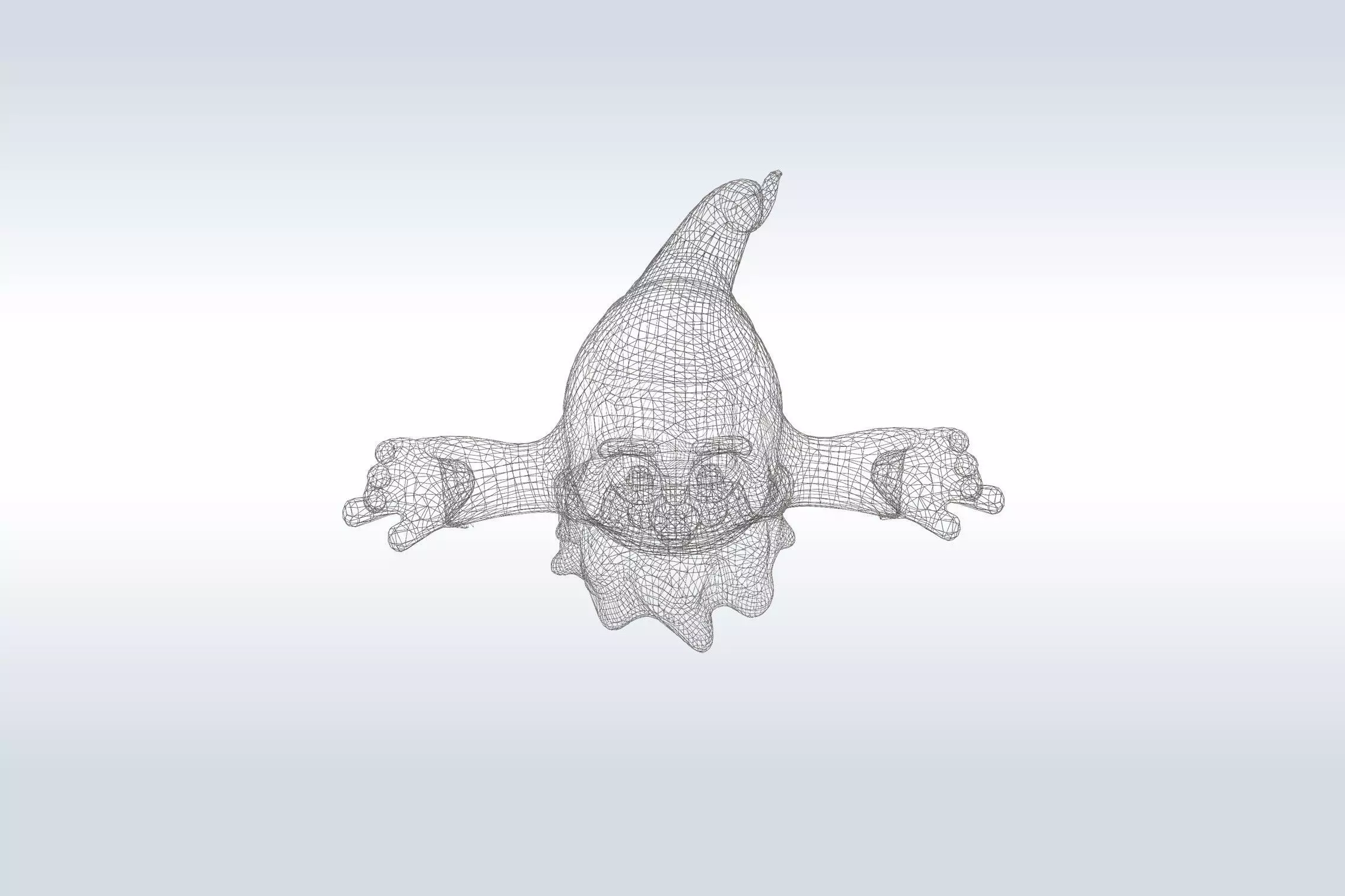 Cheerful Ghost Boy Character Low-poly 3D model_7