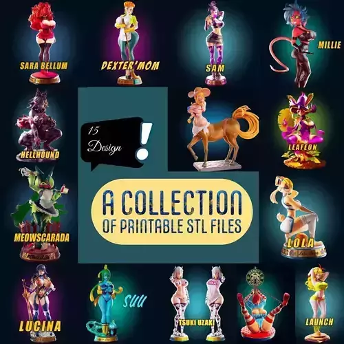 Officer Rhu Desire Division Sexy NSFW 3D Printable Collection