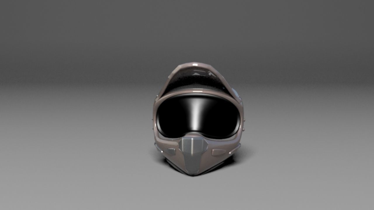 Helmet msi design gaming Low-poly 3D model_2