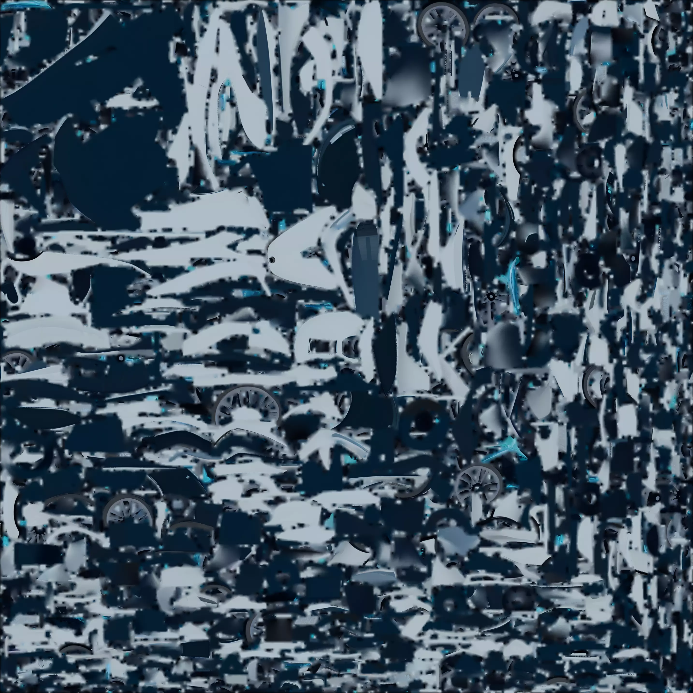 Futuristic Hypercar 3D Model SciFi Racing Vehicle 3D model_1