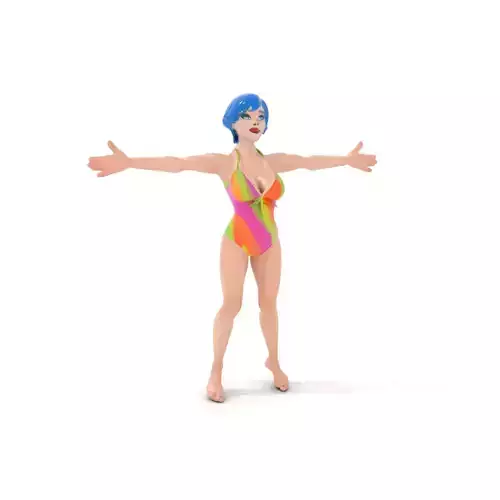 Vibrant Swimsuit Character model pack