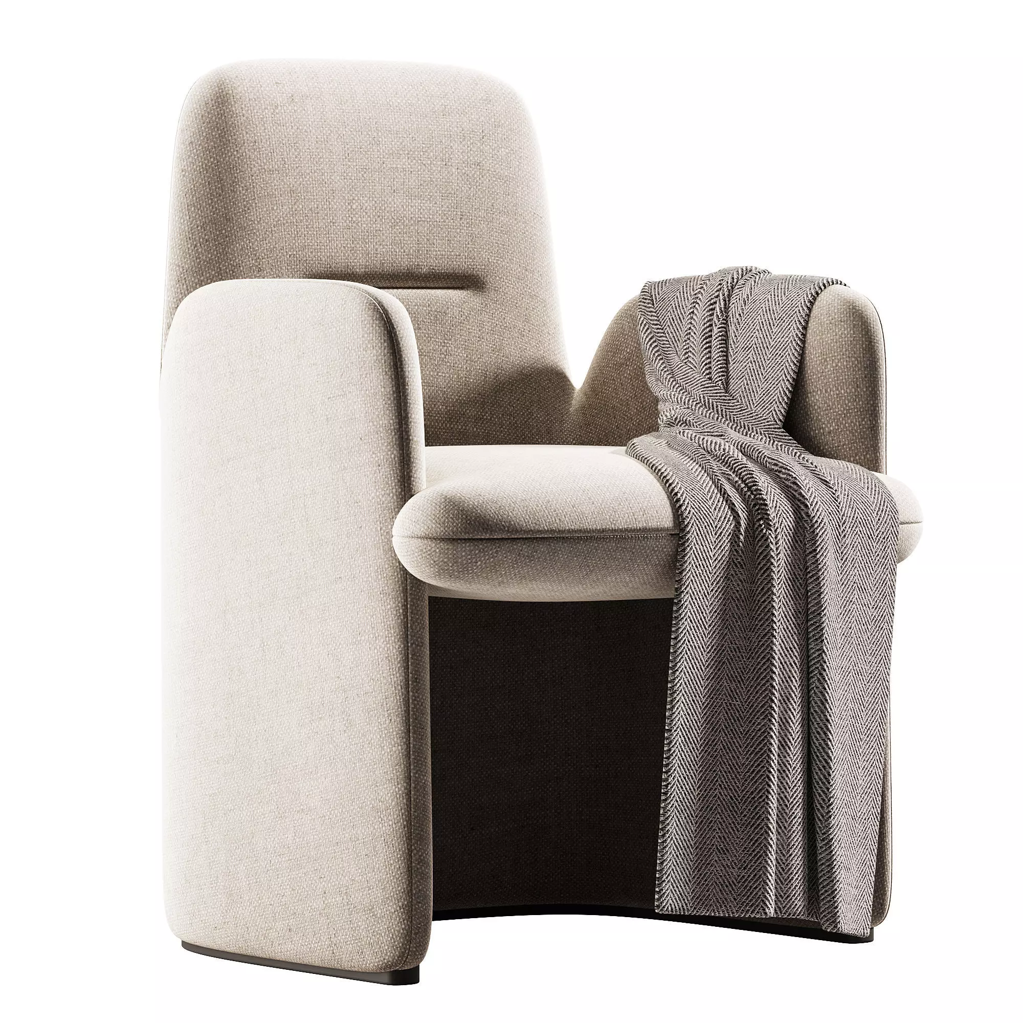 Poliform - GUEST chair by Rodolfo Dordoni Low-poly 3D model