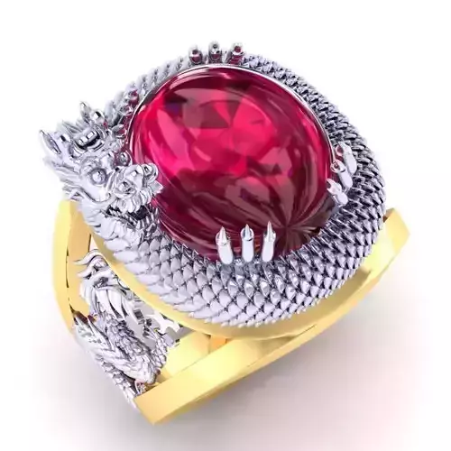Dragon ring 1 3D print model