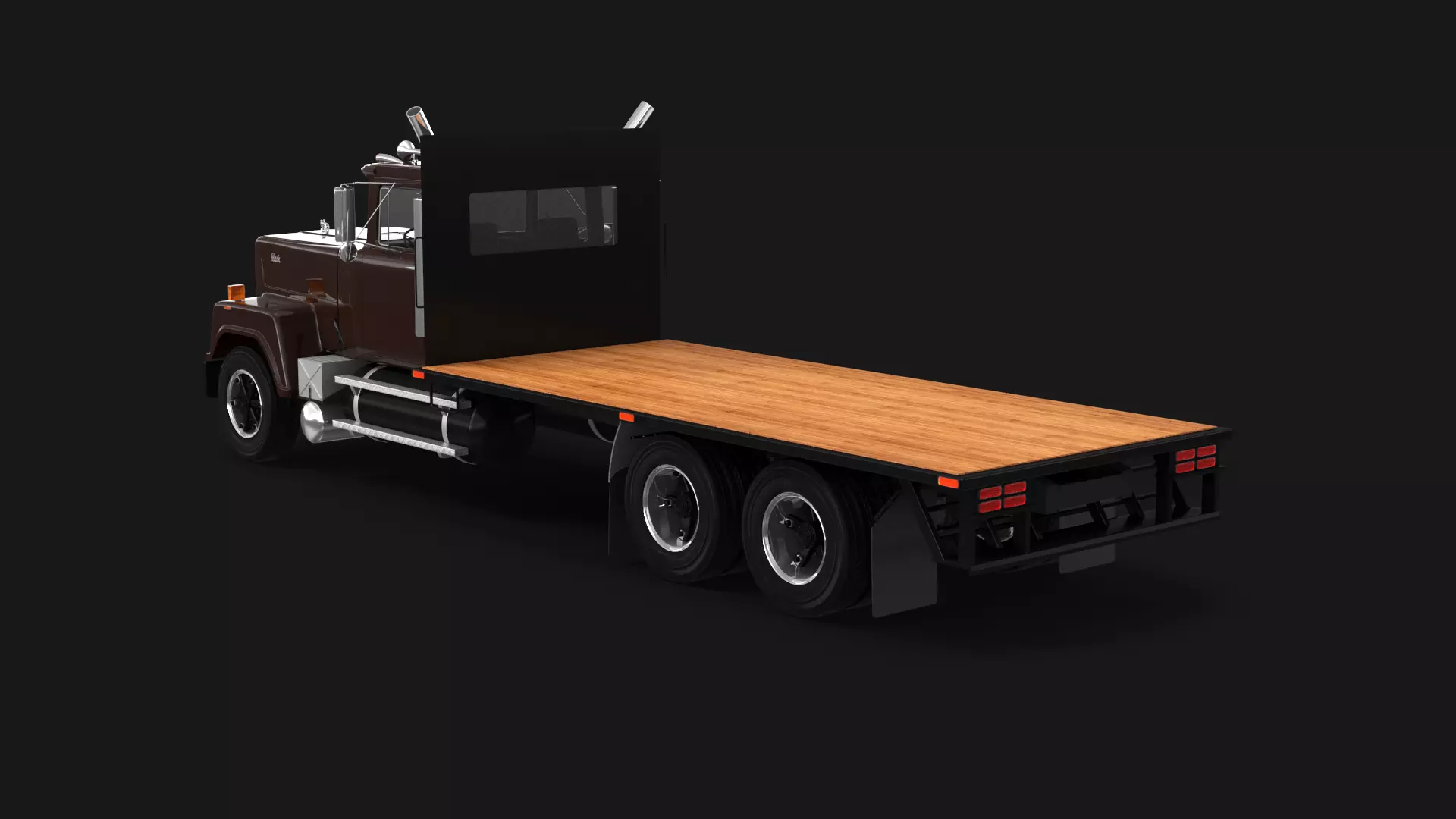 Superliner Flatbed 3D model_0