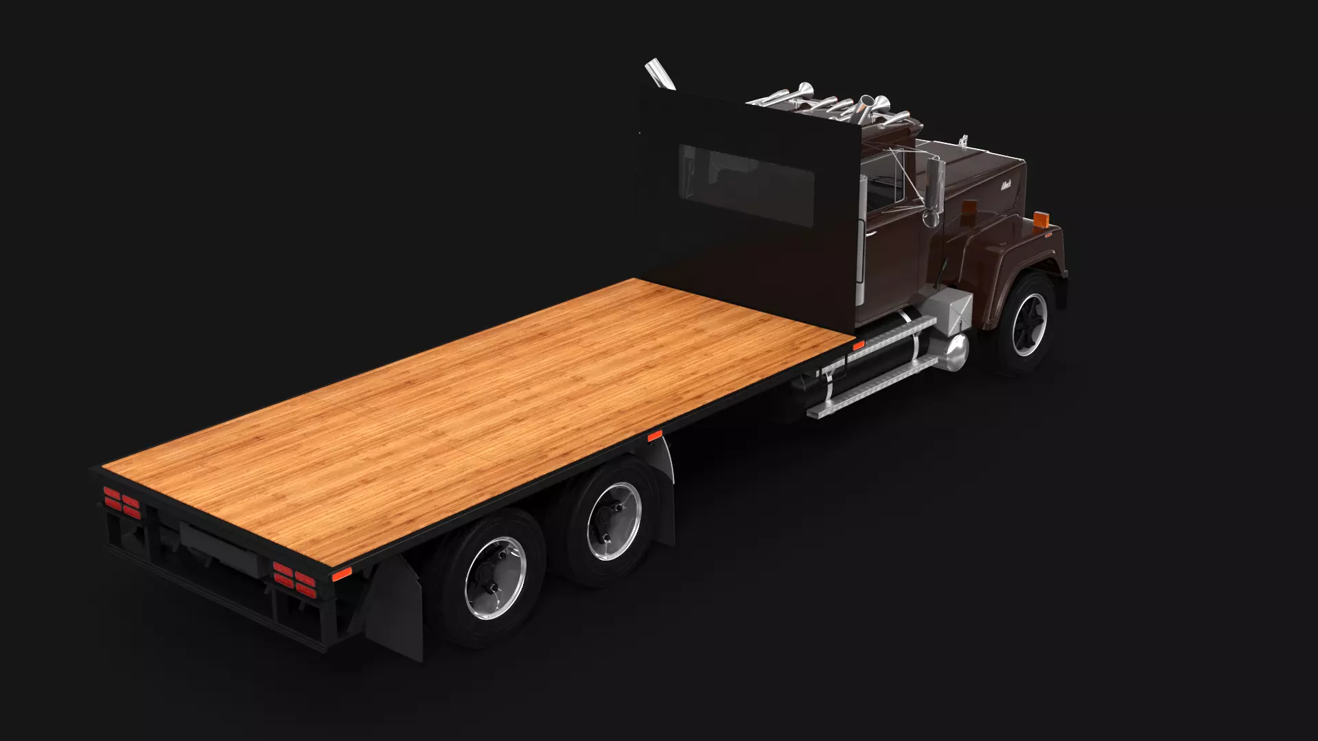 Superliner Flatbed 3D model_5