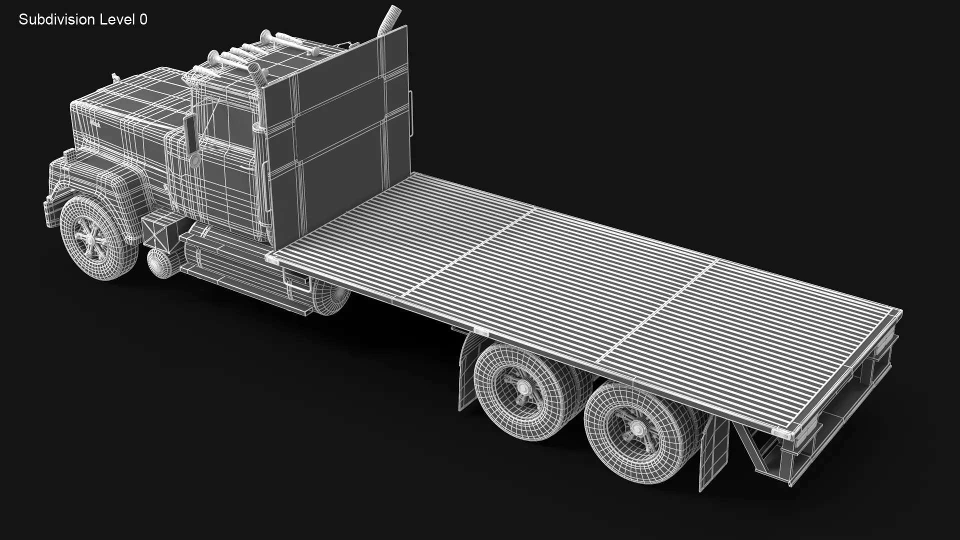 Superliner Flatbed 3D model_8