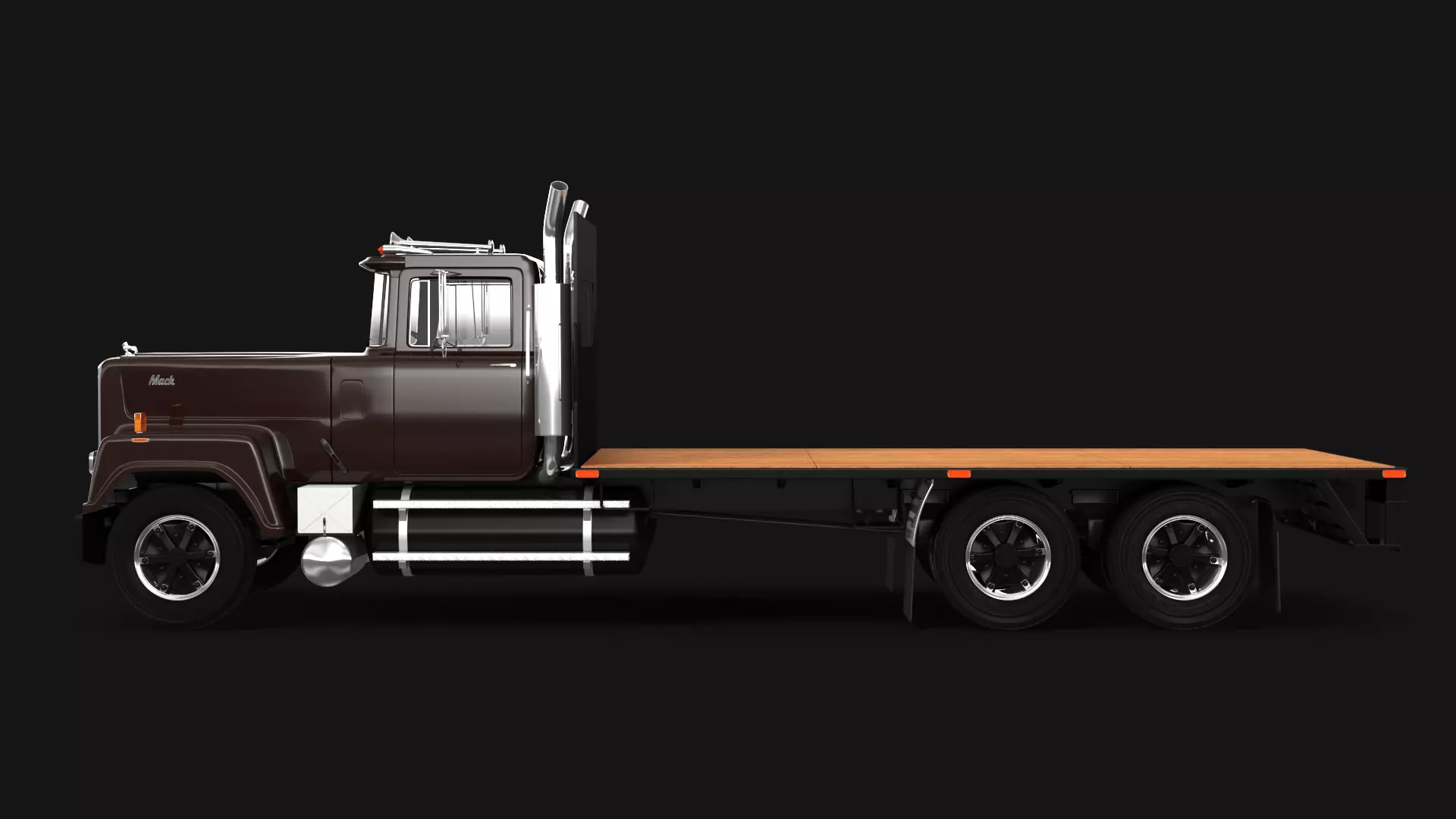 Superliner Flatbed 3D model_1