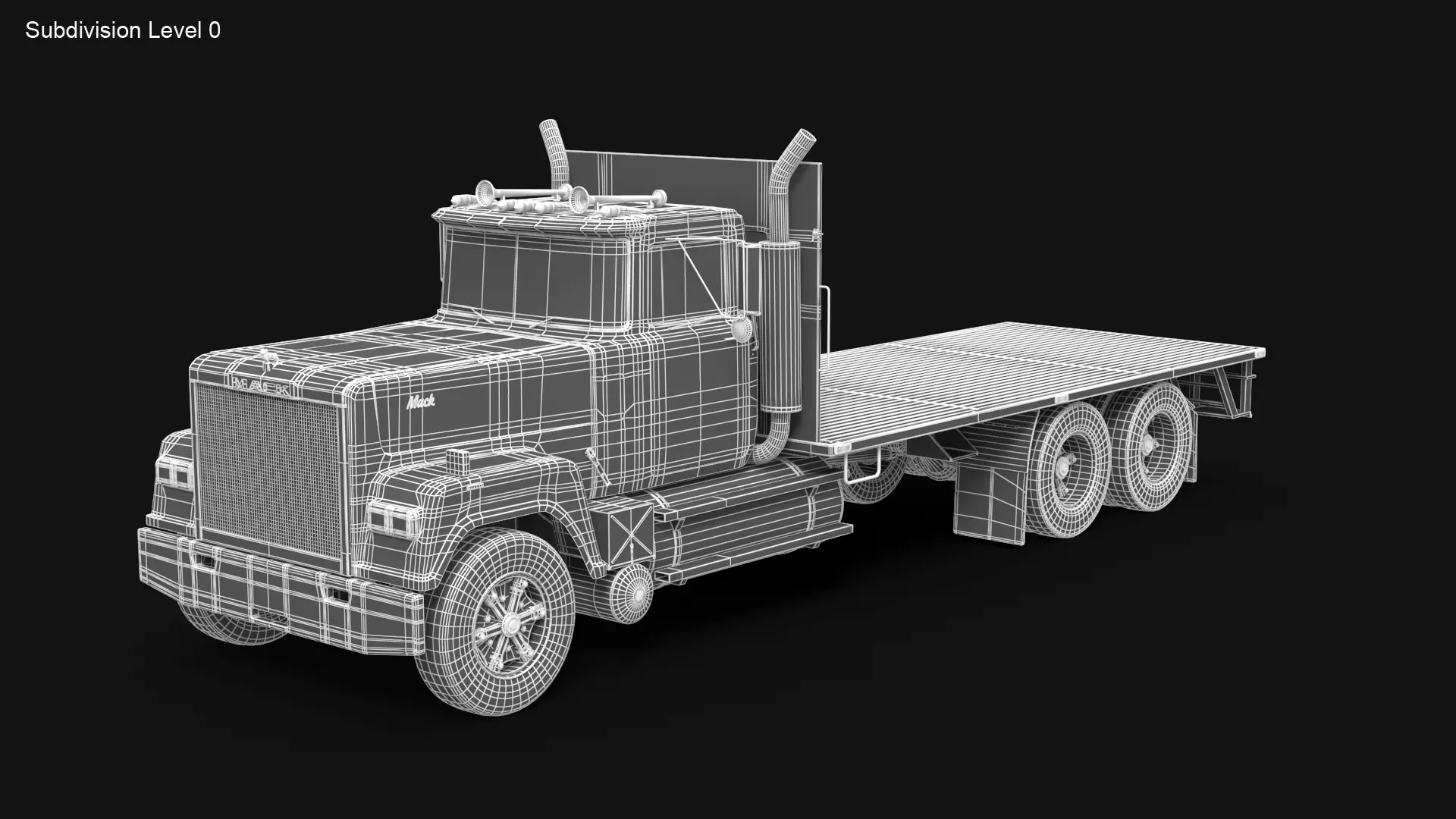 Superliner Flatbed 3D model_6