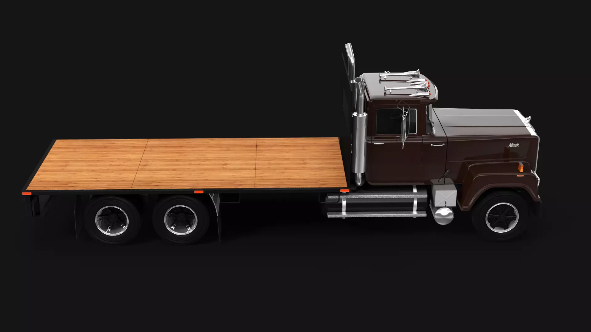 Superliner Flatbed 3D model_4