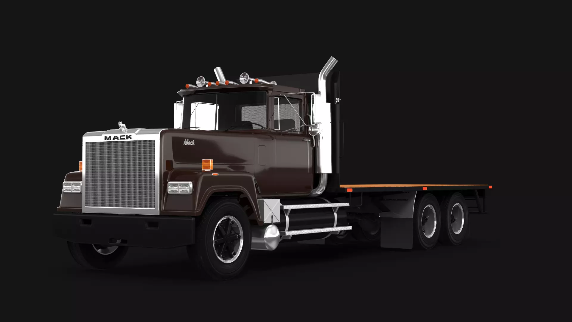Superliner Flatbed 3D model_2