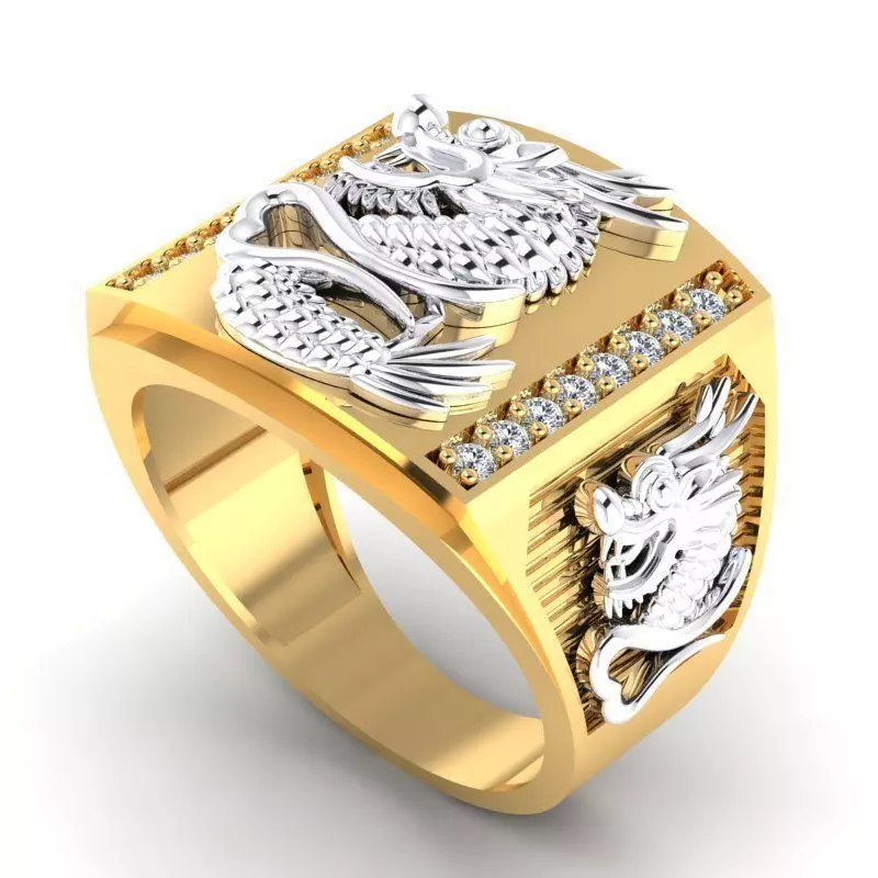 Dragon ring 3 3D print model