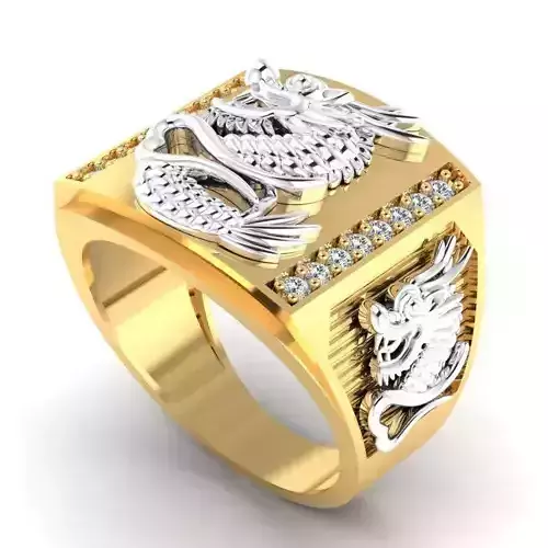 Dragon ring 3 3D print model