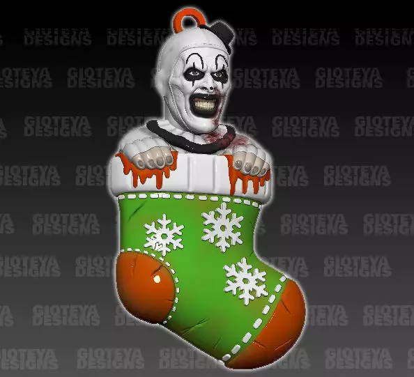 Xmas Socks Terrifer 3D print model_0