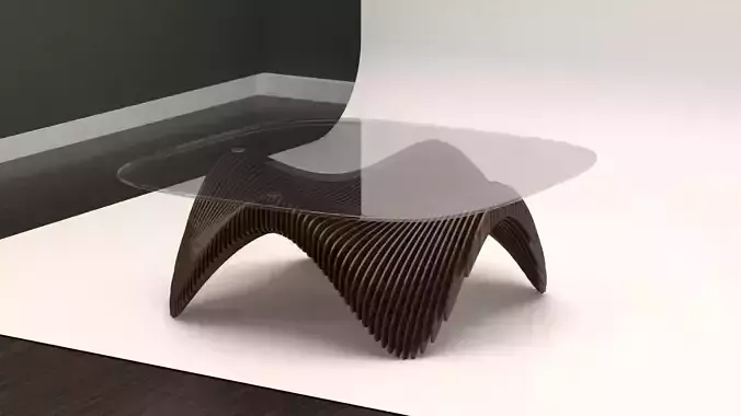 Parametric Glass Coffee Table