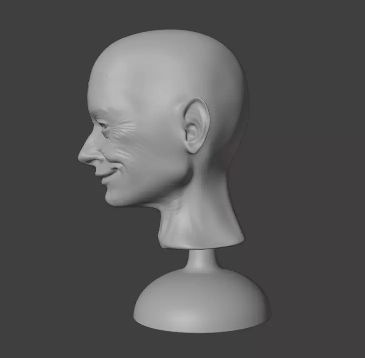 Printable 3d old man 3D print model_2