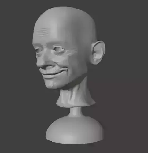 Printable 3d old man