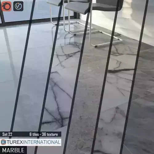 TUREX INTERNATIONAL Marble Tiles Set