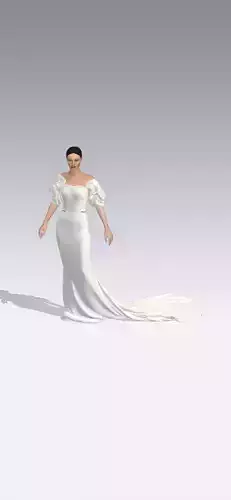 bridal bride look wedding dress