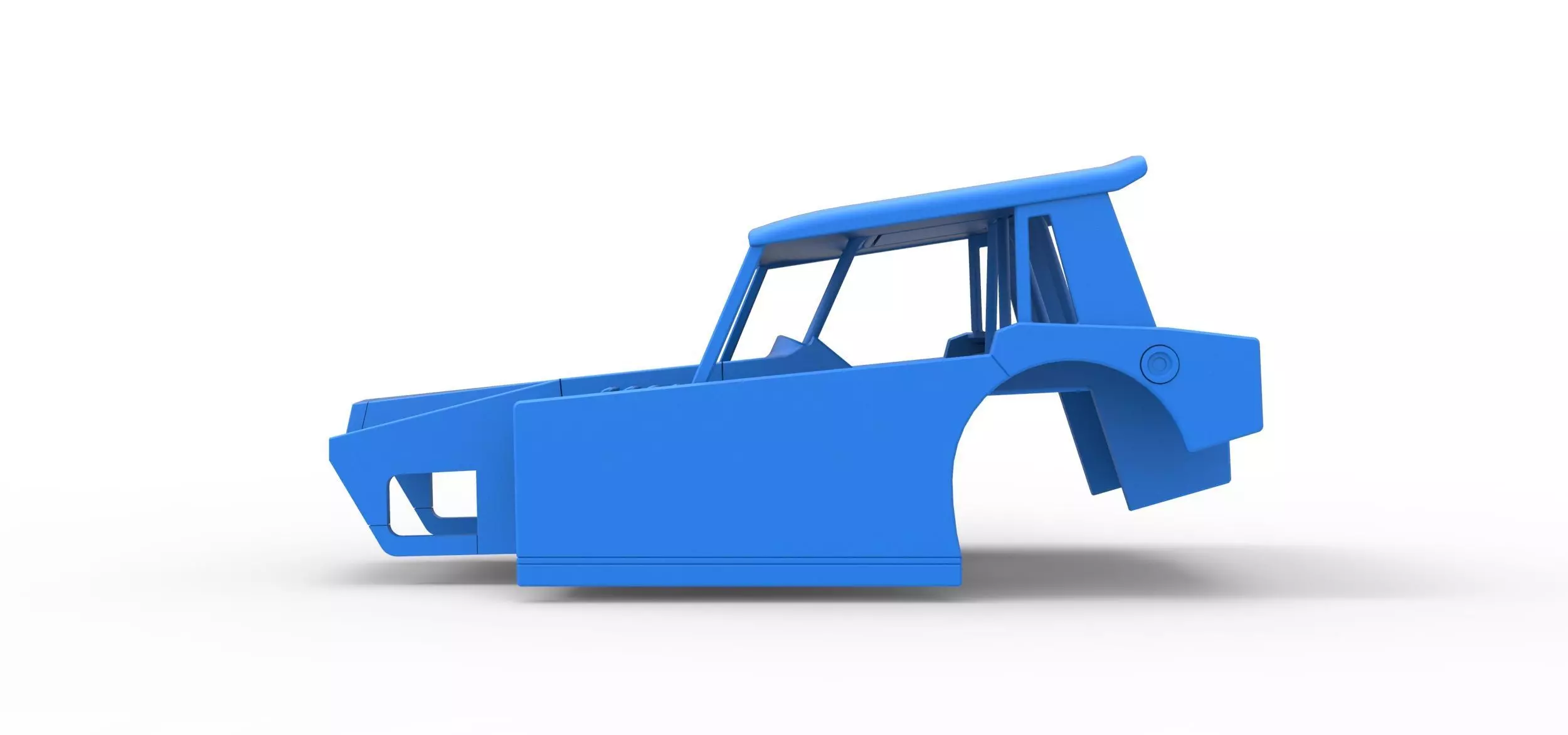 Shell of Vintage Dirt Modified stock car Version 6 Scale 1 to 25 3D print model_5