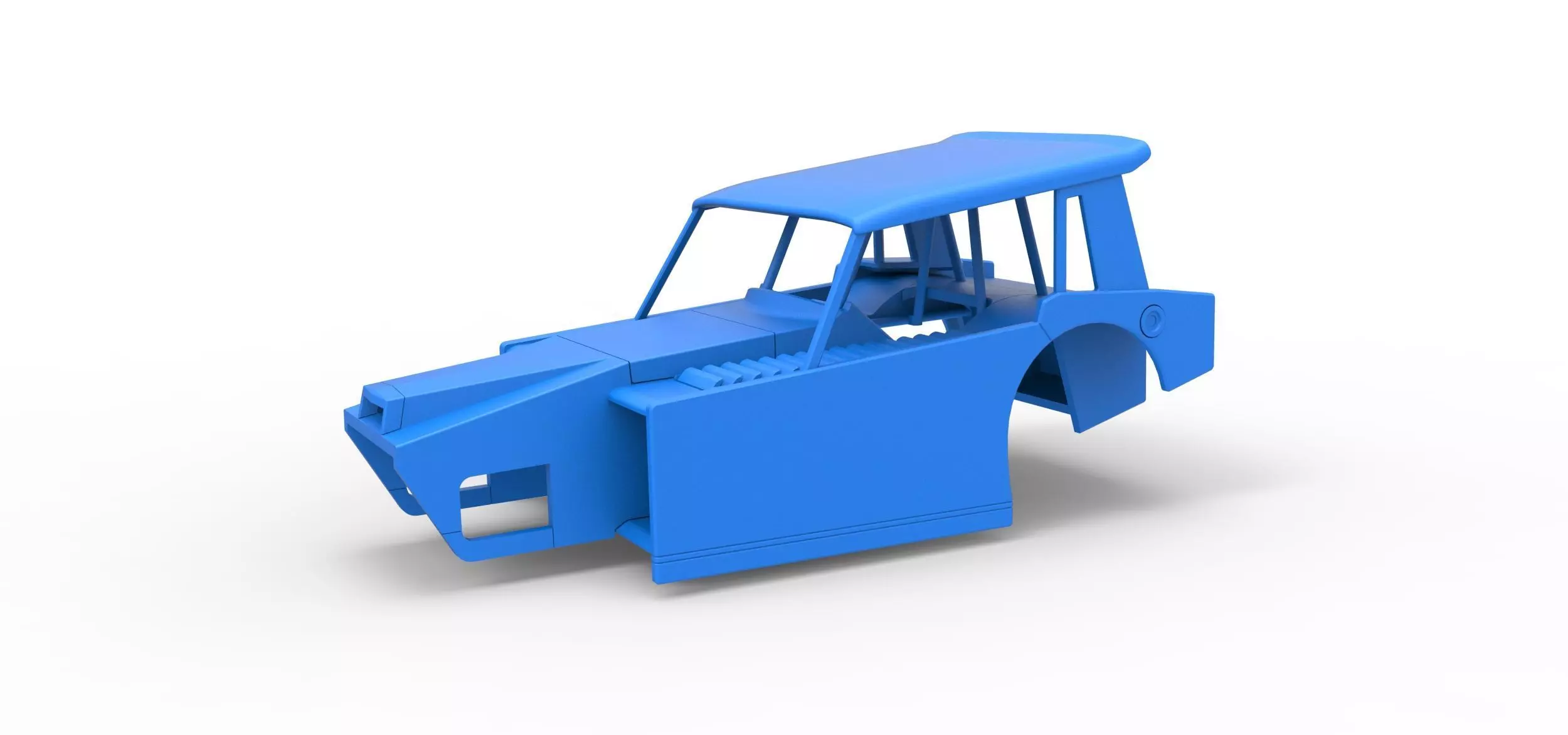 Shell of Vintage Dirt Modified stock car Version 6 Scale 1 to 25 3D print model_0