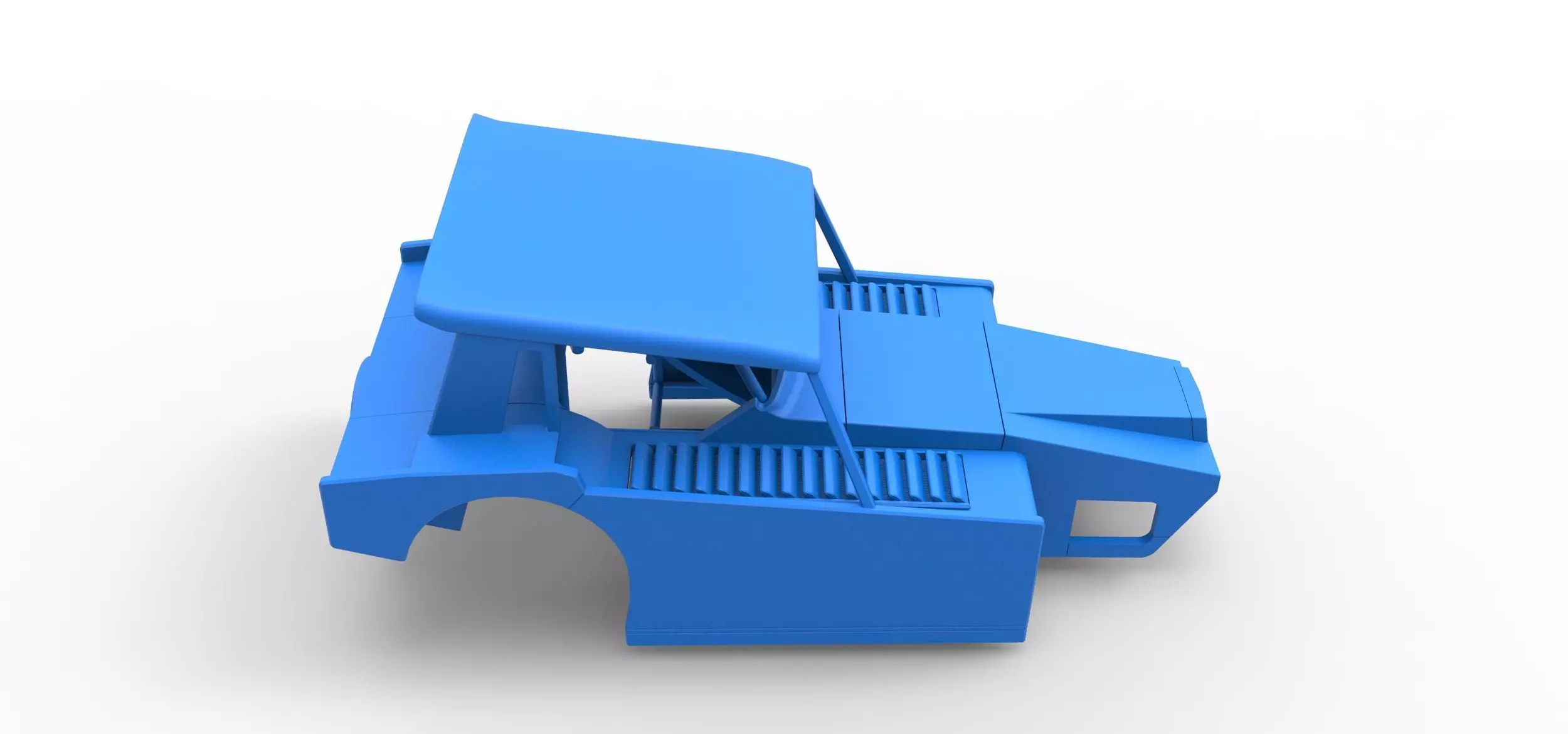 Shell of Vintage Dirt Modified stock car Version 6 Scale 1 to 25 3D print model_13