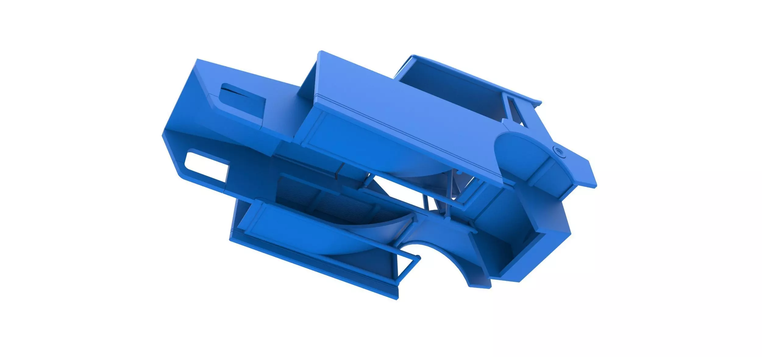 Shell of Vintage Dirt Modified stock car Version 6 Scale 1 to 25 3D print model_2