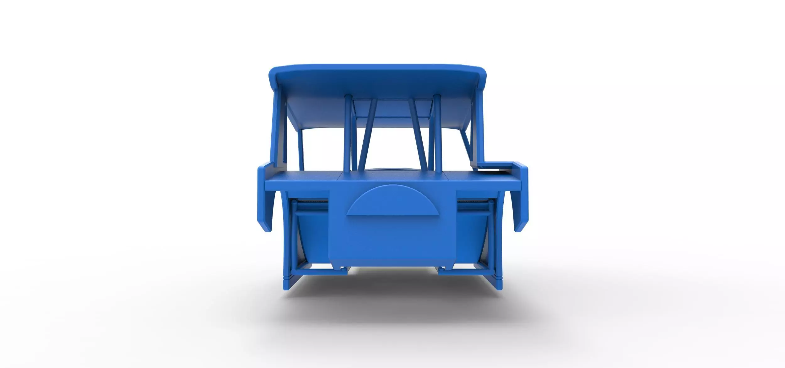 Shell of Vintage Dirt Modified stock car Version 6 Scale 1 to 25 3D print model_10