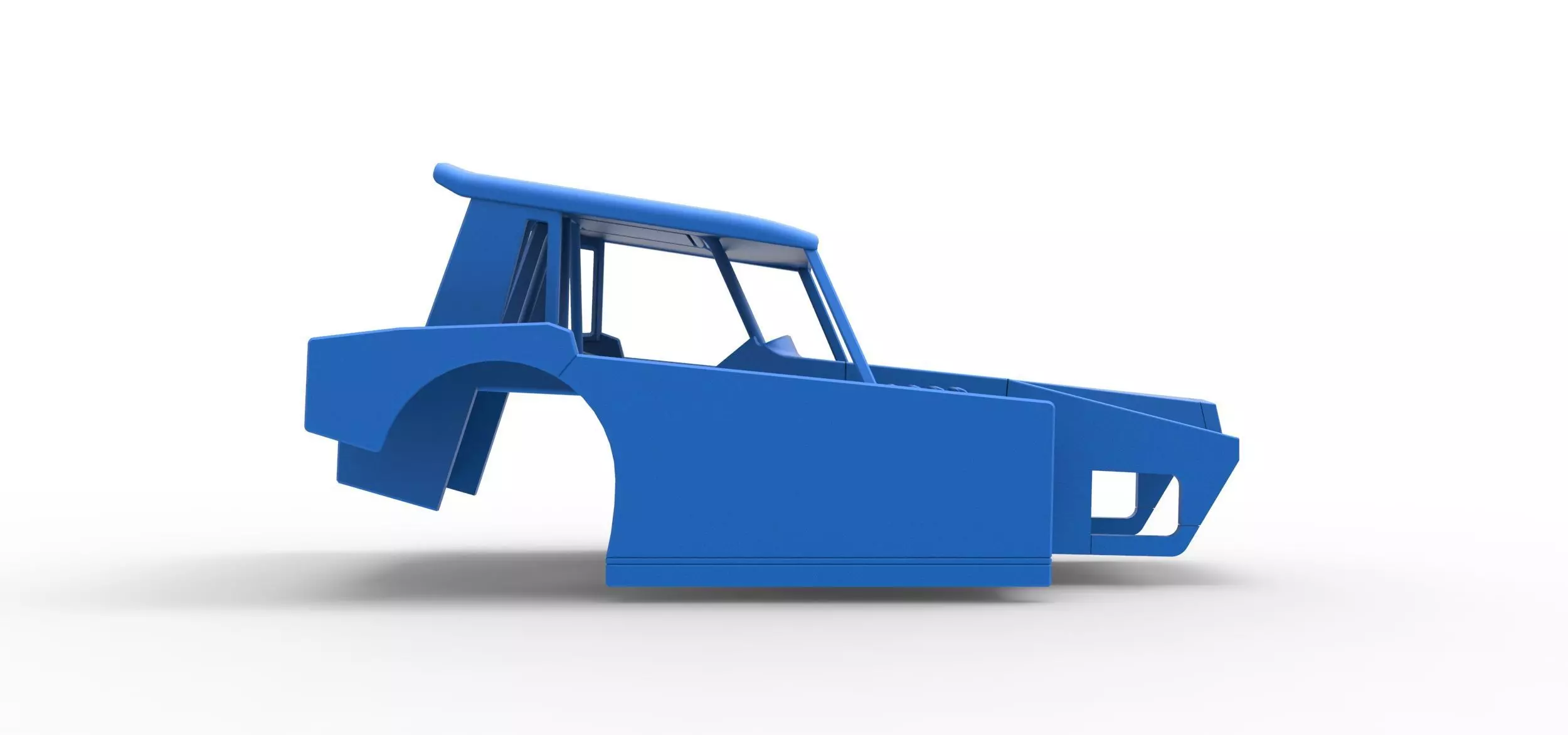 Shell of Vintage Dirt Modified stock car Version 6 Scale 1 to 25 3D print model_12