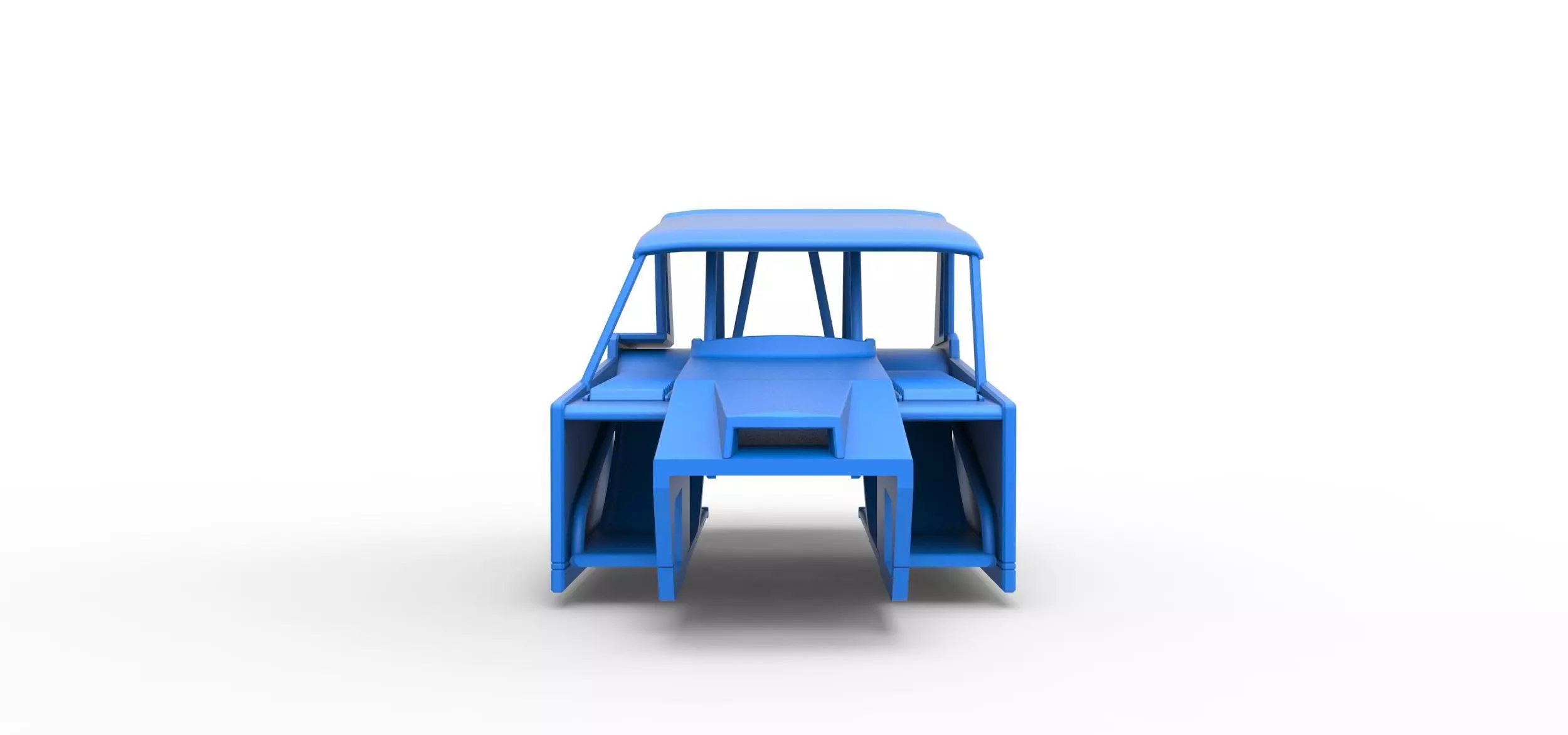 Shell of Vintage Dirt Modified stock car Version 6 Scale 1 to 25 3D print model_4