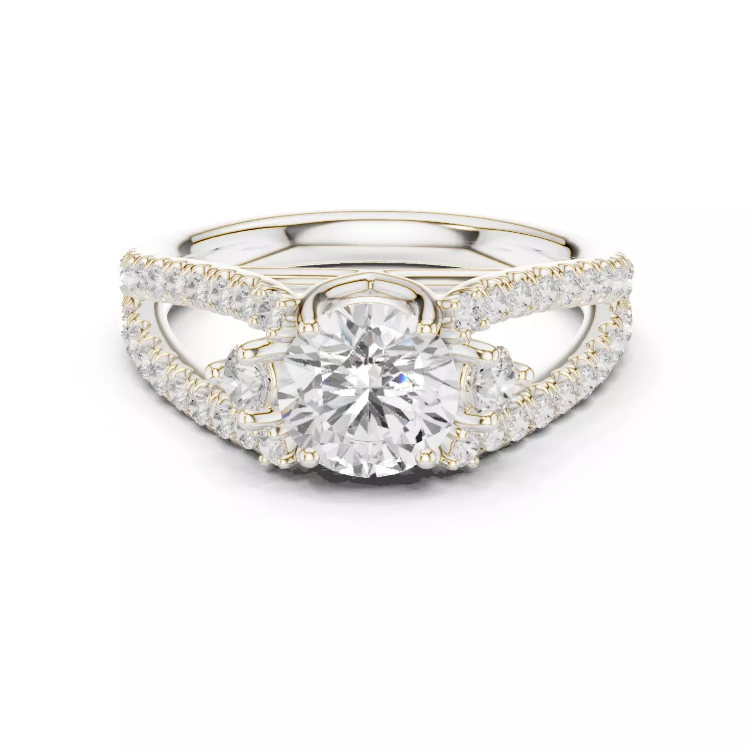 Solitaire Ring 3dm stl renders animation videos details 3D print model_1