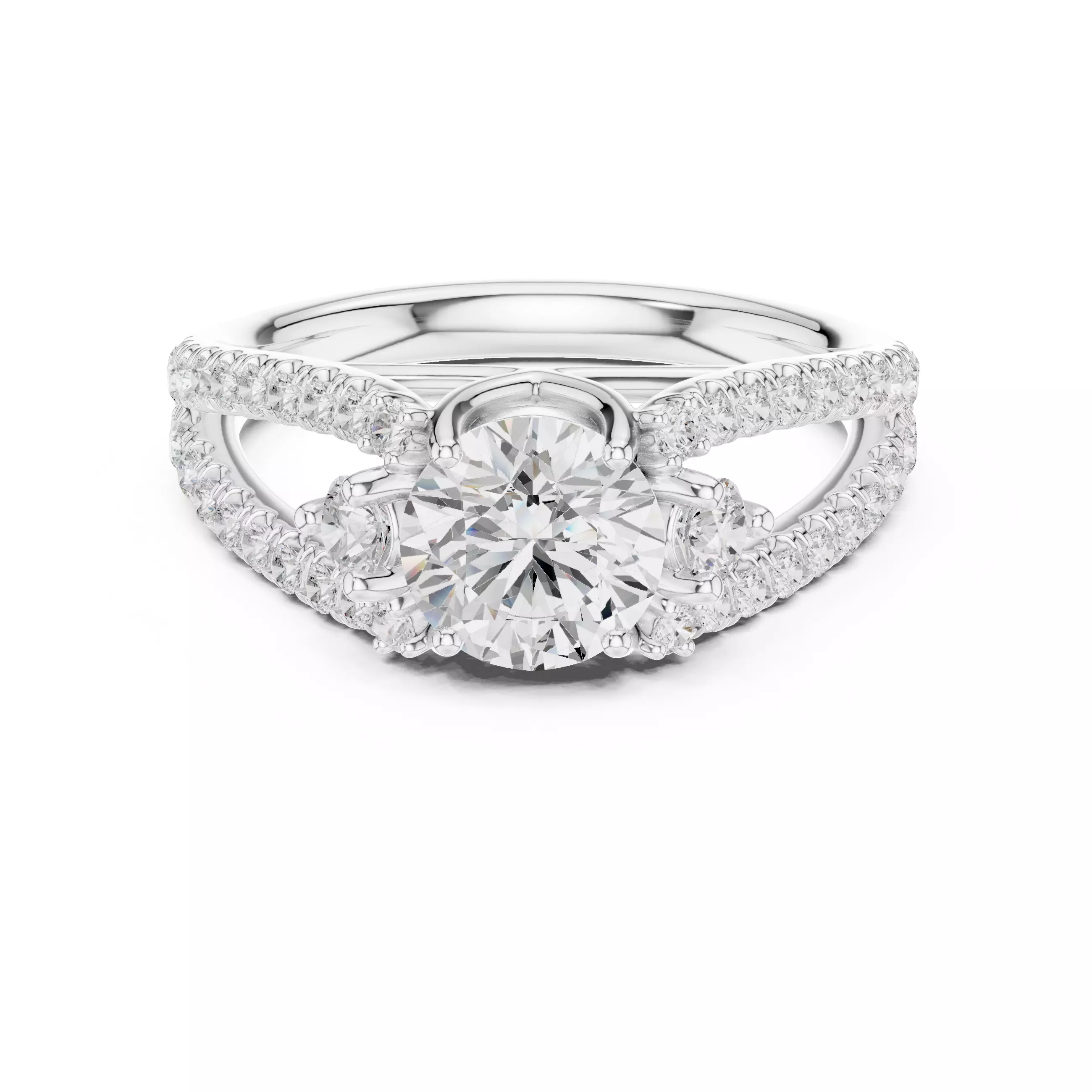 Solitaire Ring 3dm stl renders animation videos details 3D print model_13