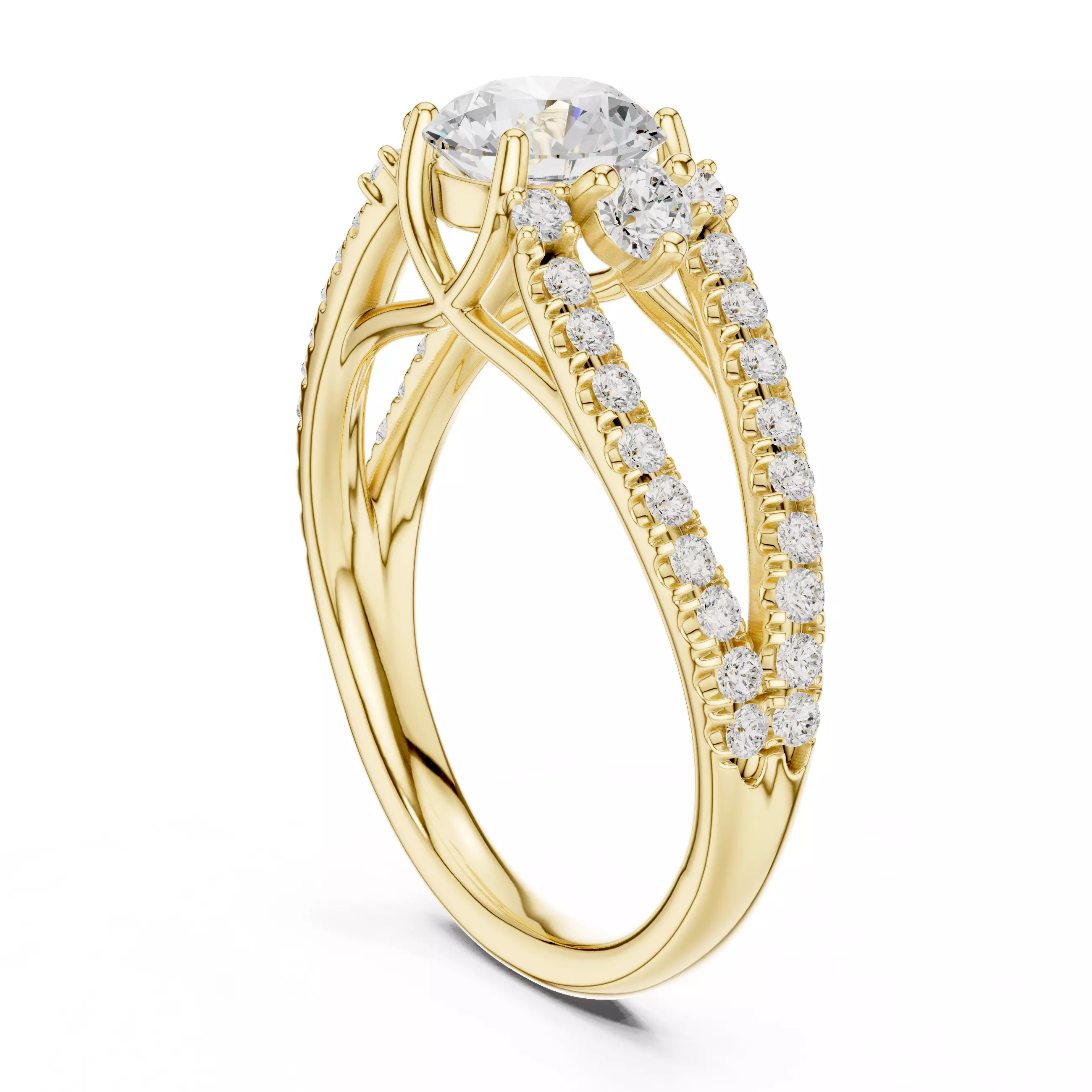 Solitaire Ring 3dm stl renders animation videos details 3D print model_8