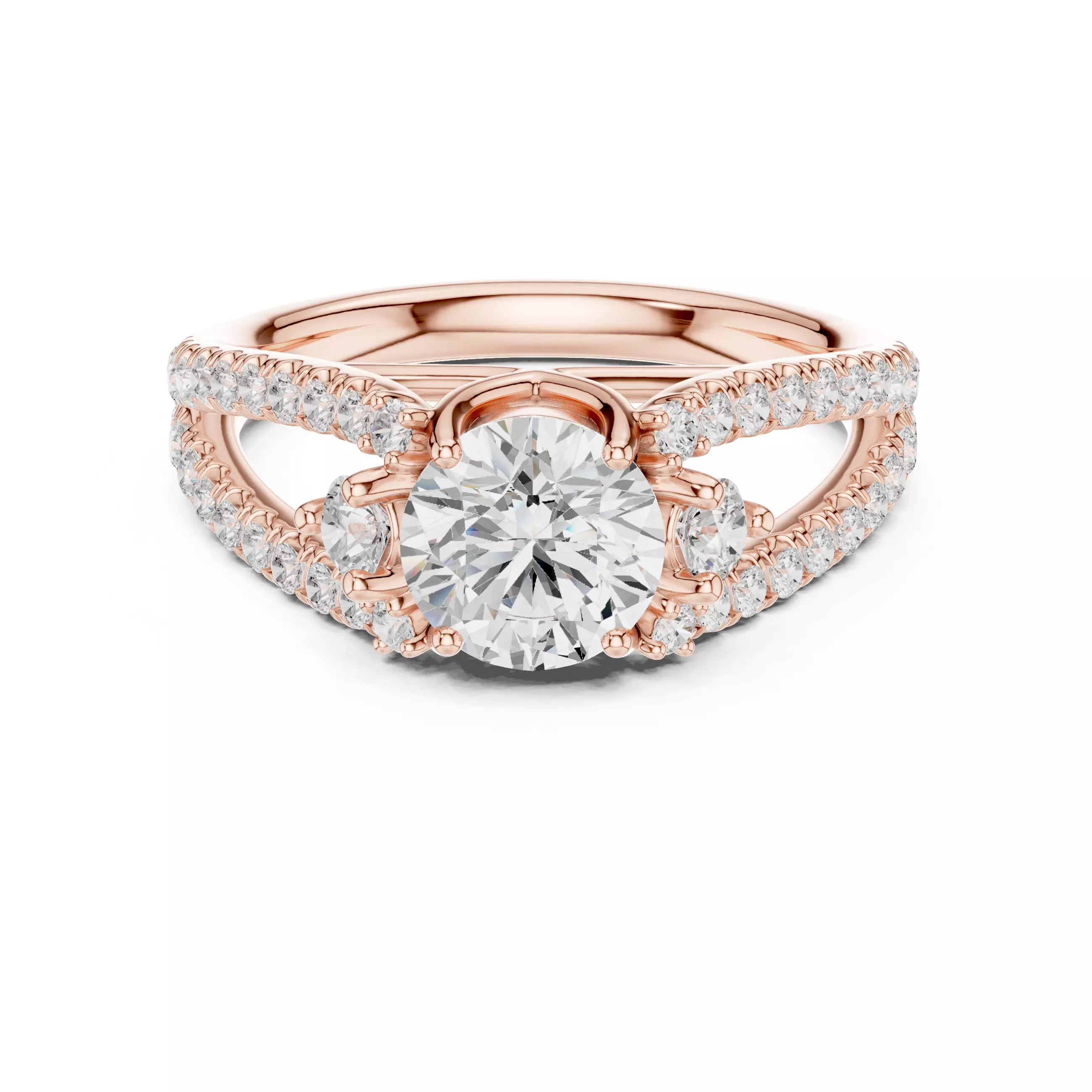 Solitaire Ring 3dm stl renders animation videos details 3D print model_11