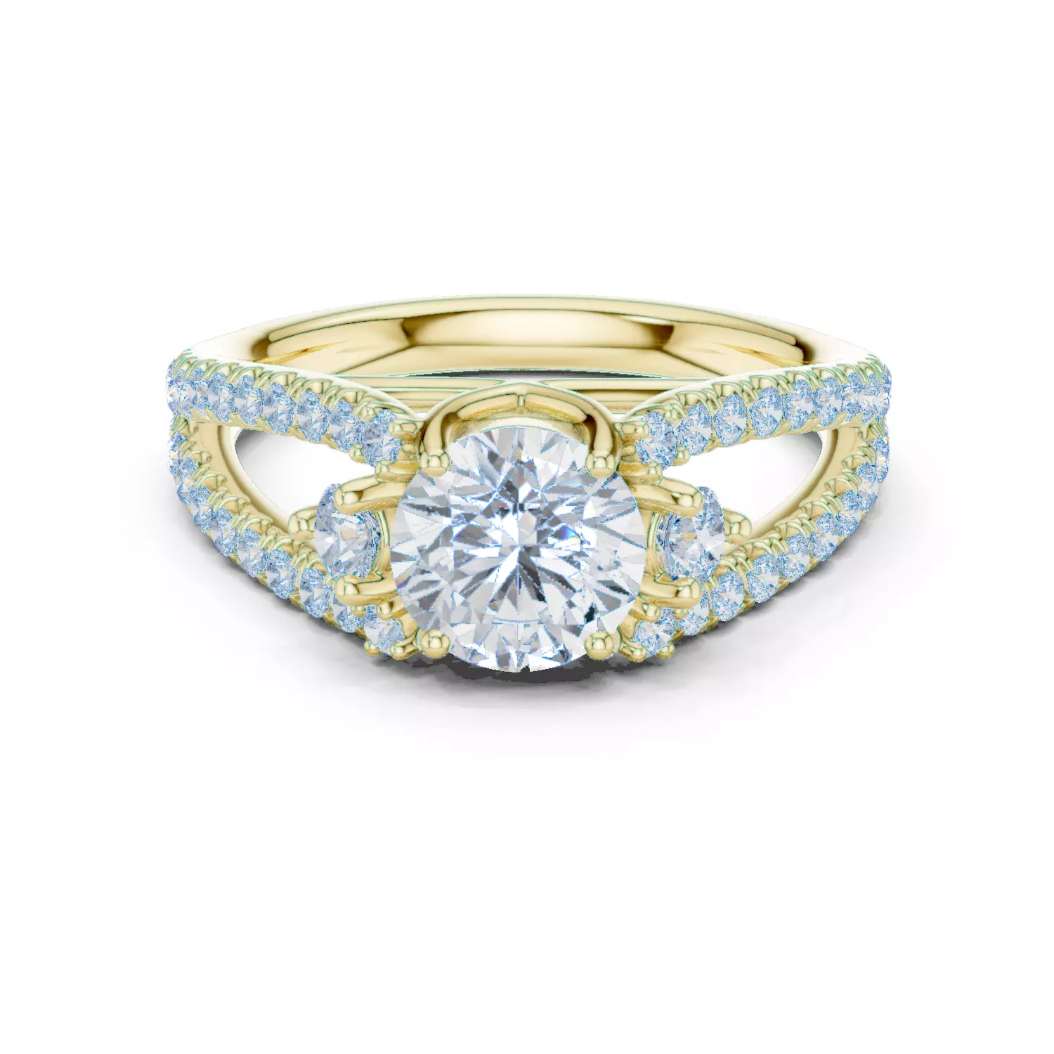 Solitaire Ring 3dm stl renders animation videos details 3D print model_2