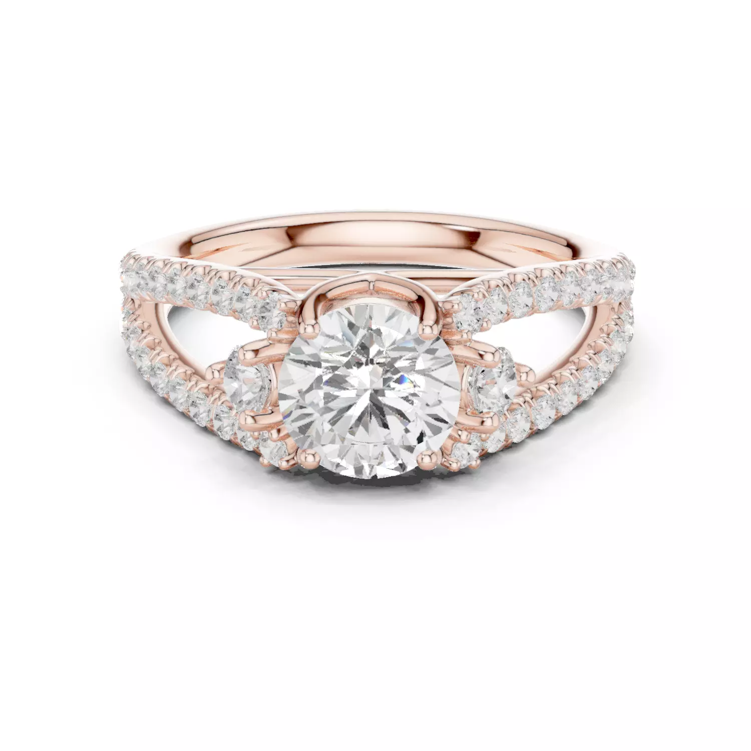 Solitaire Ring 3dm stl renders animation videos details 3D print model_0