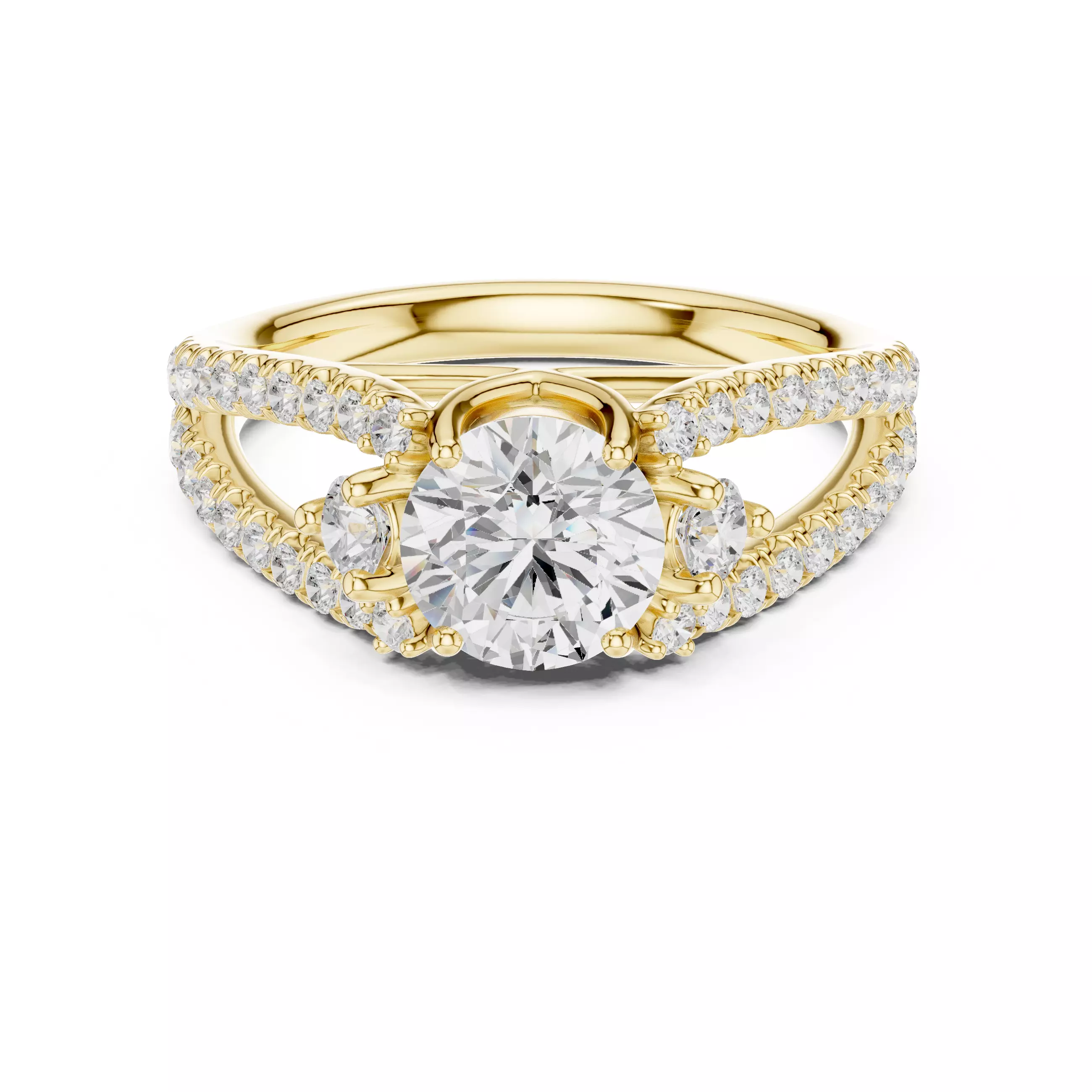 Solitaire Ring 3dm stl renders animation videos details 3D print model_15