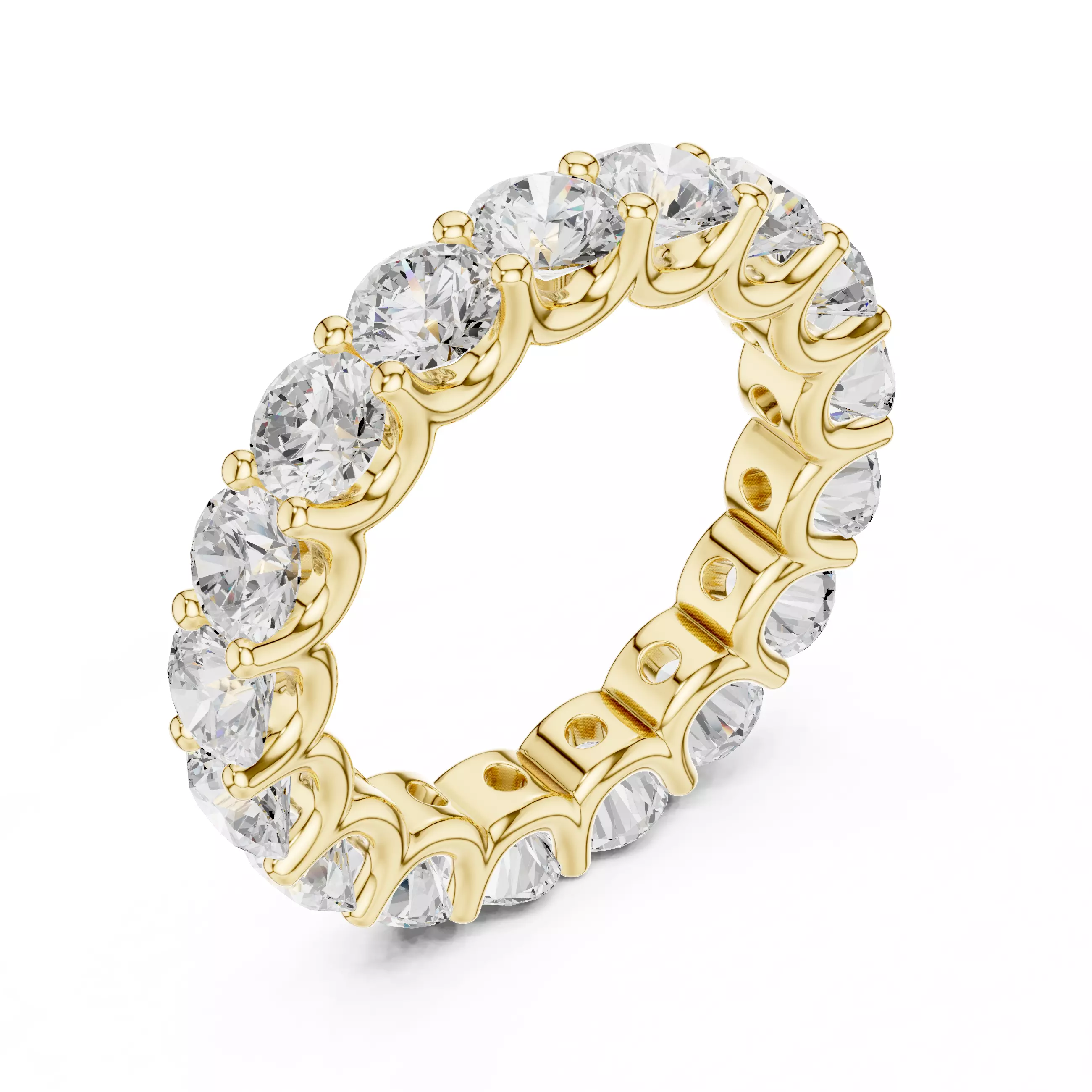 Eternity Band Ring 3dm stl renders animation details 3D print model_9