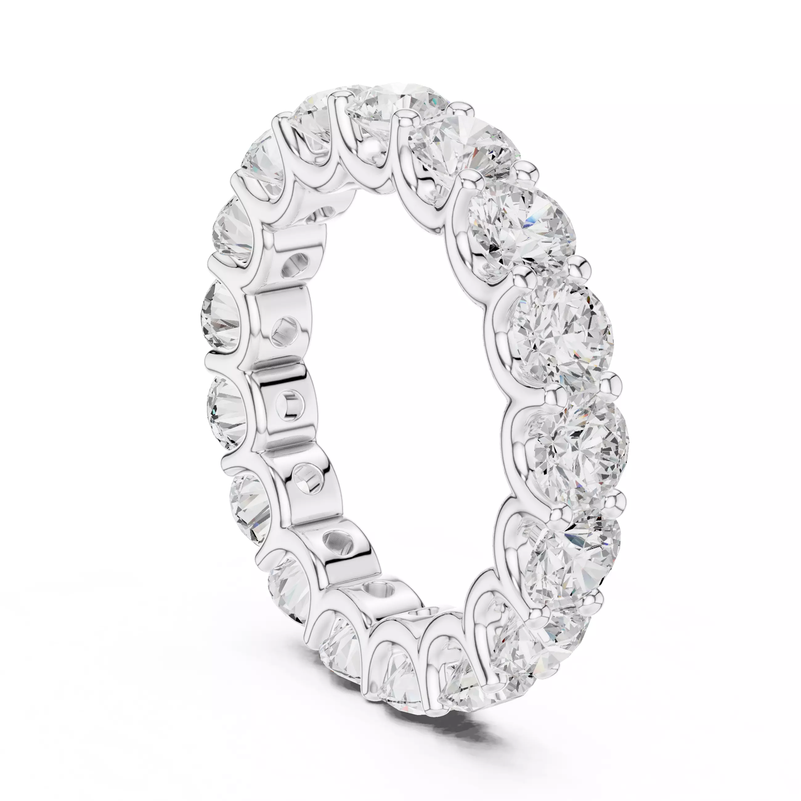 Eternity Band Ring 3dm stl renders animation details 3D print model_6