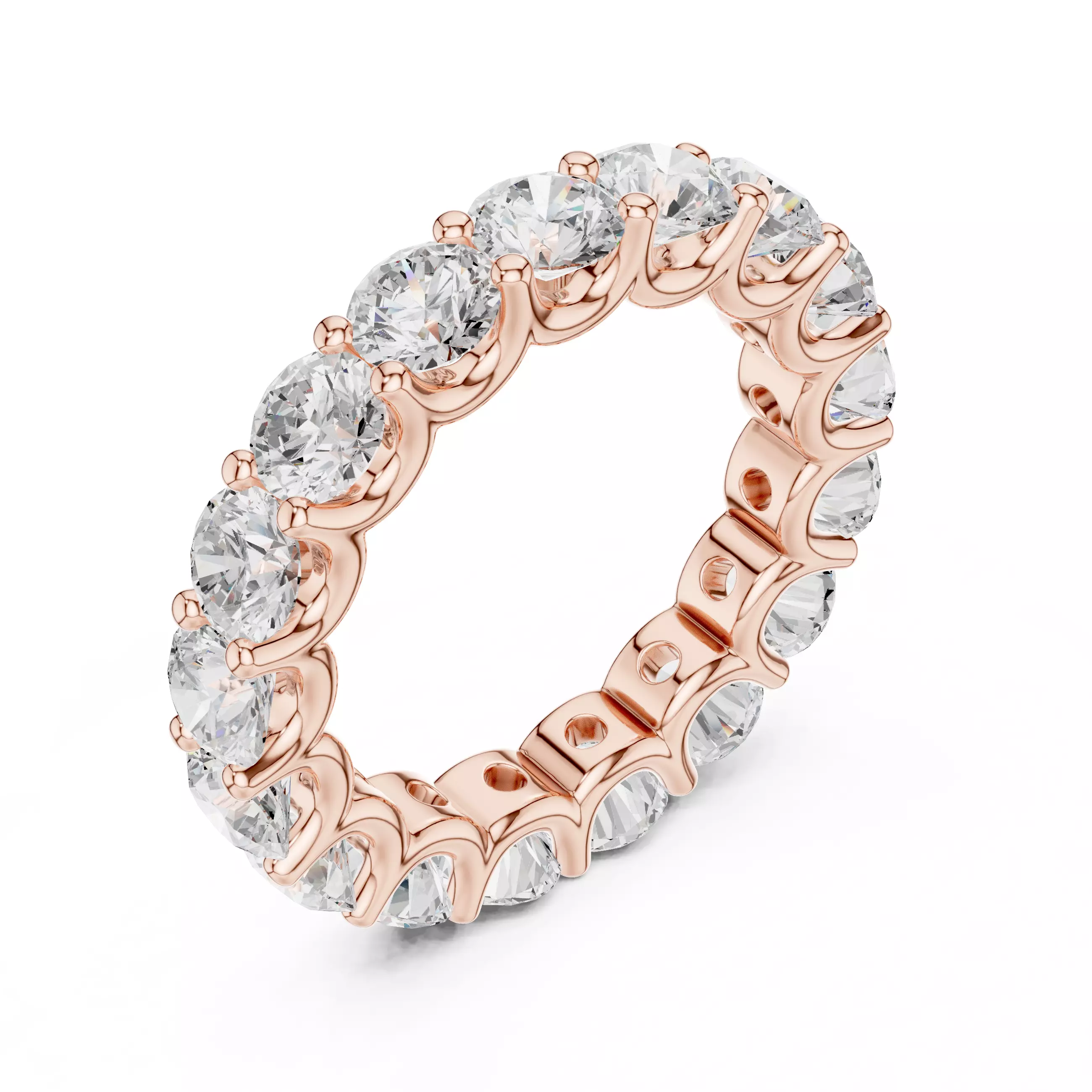 Eternity Band Ring 3dm stl renders animation details 3D print model_5