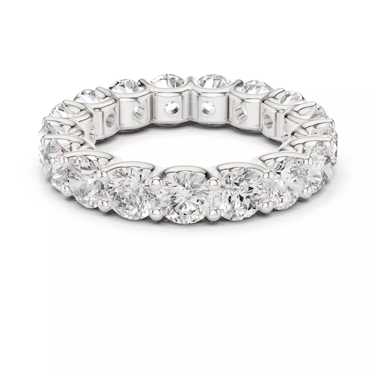 Eternity Band Ring 3dm stl renders animation details 3D print model_1