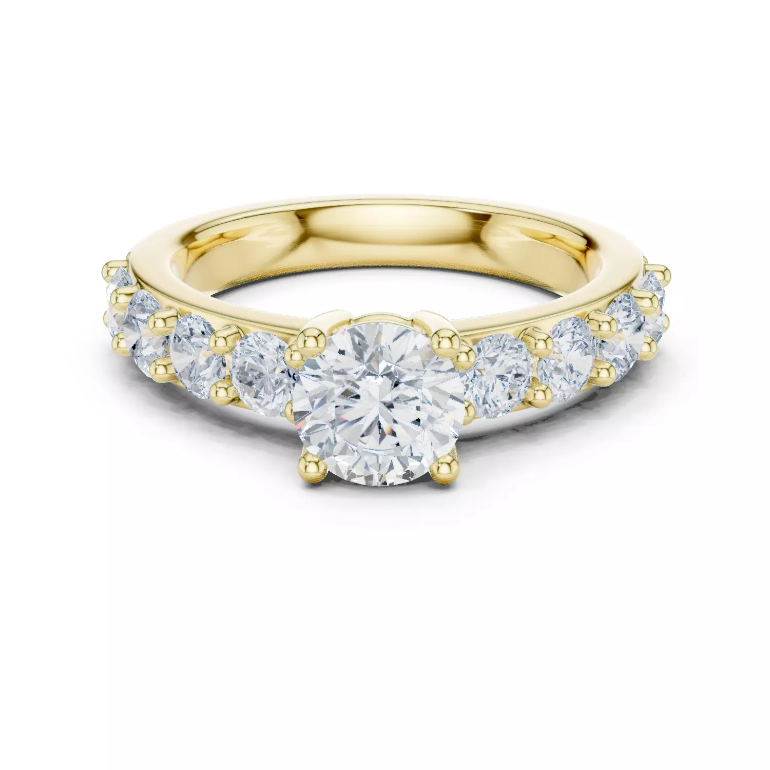 Solitaire Ring 3dm stl renders animation videos details  3D print model_2