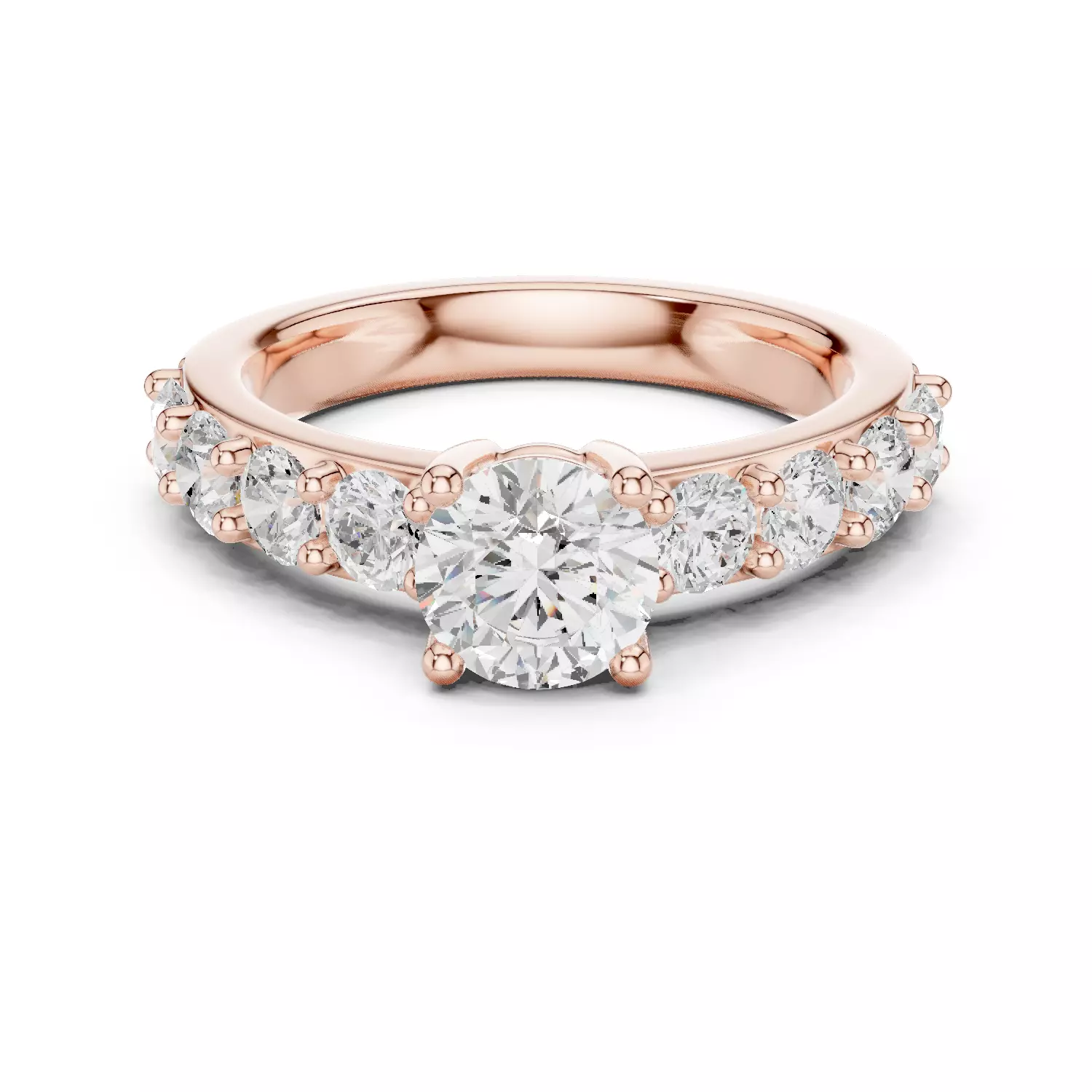 Solitaire Ring 3dm stl renders animation videos details  3D print model_0