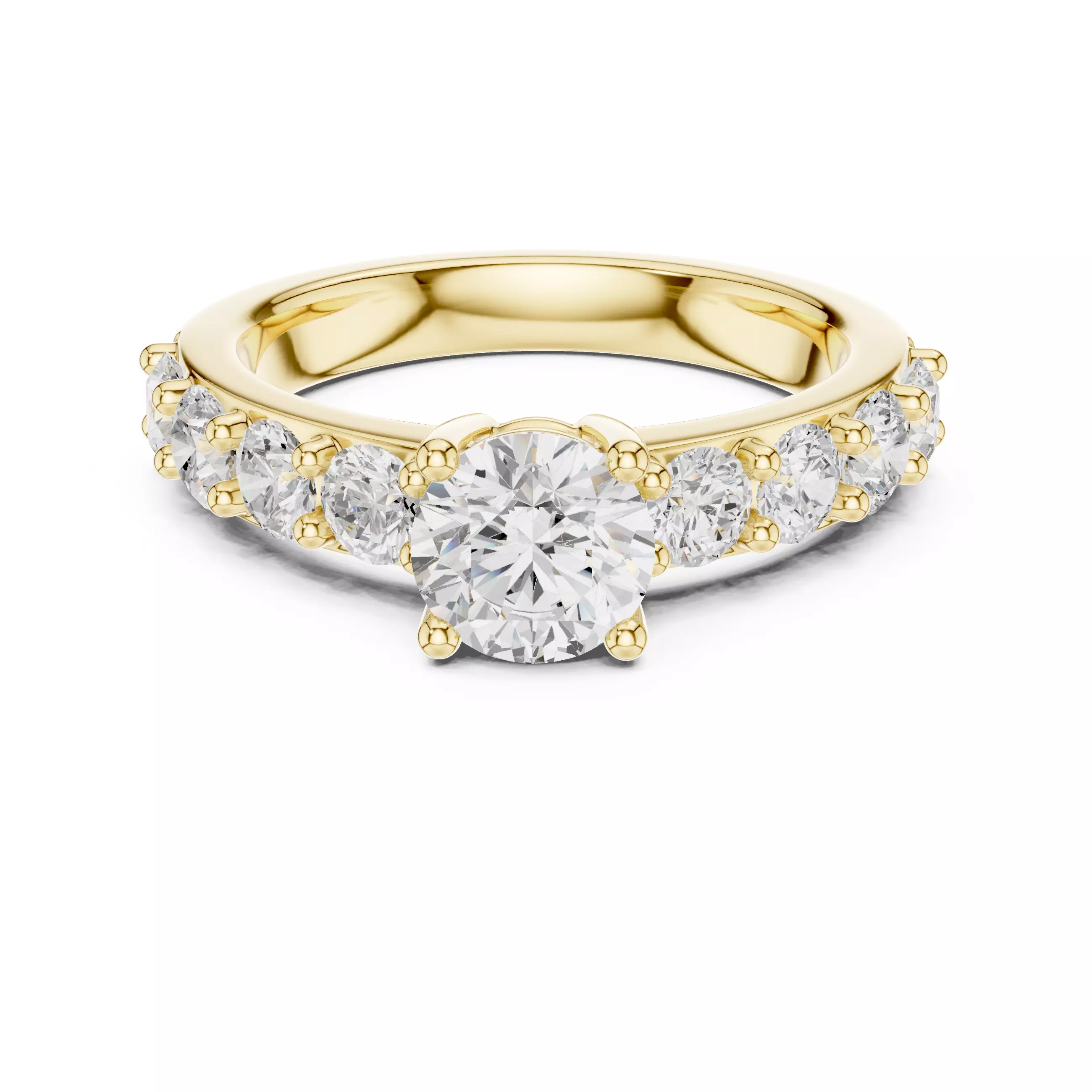 Solitaire Ring 3dm stl renders animation videos details  3D print model_15